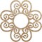 Ekena Millwork Cohen Wood Fretwork Pierced Ceiling Medallion, Red Oak, 30"OD x 10 1/4"ID x 1/4"T CMWP30X30X0250CORO - alternate 1